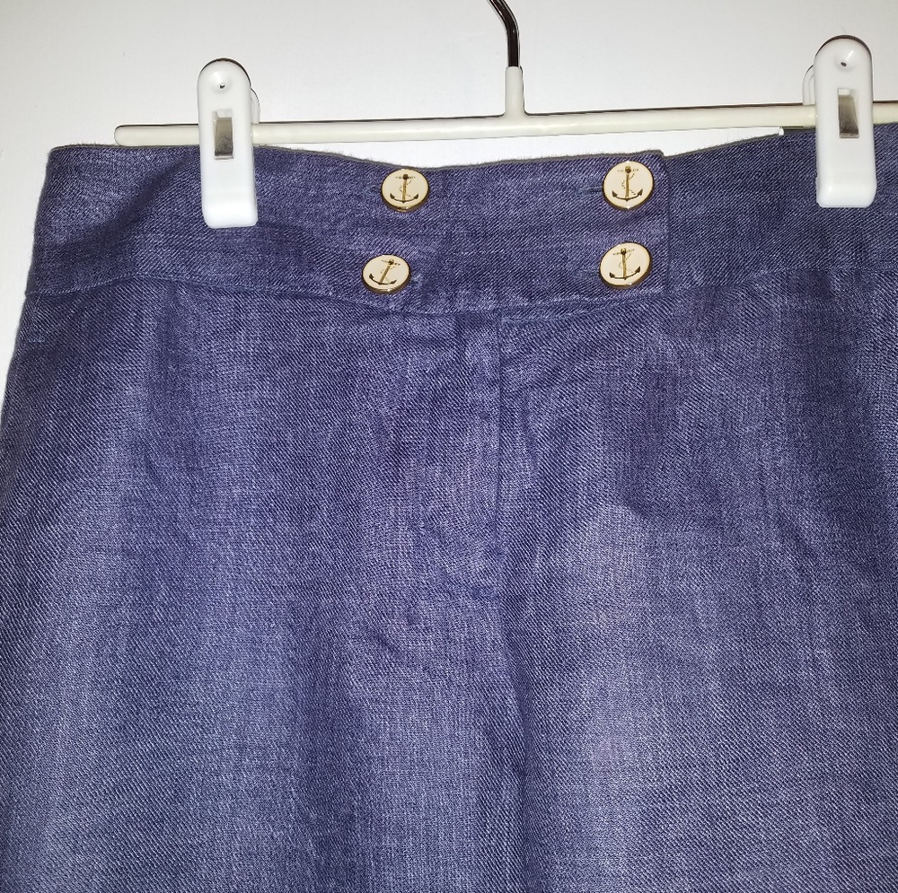 Denim look sailor linen pants - Picture 3 of 3